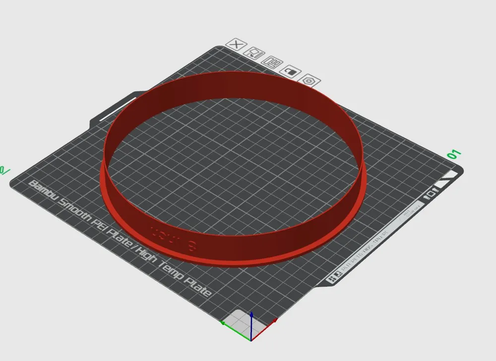8 inch Round Cutter (Labeled) by sunflower MakerWorld: Download Free 3D ...