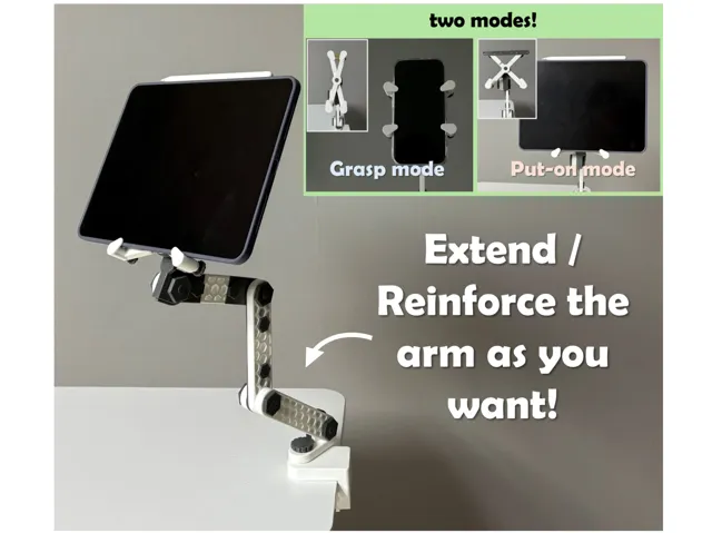 Adjustable Modular Tablet/Phone Holder