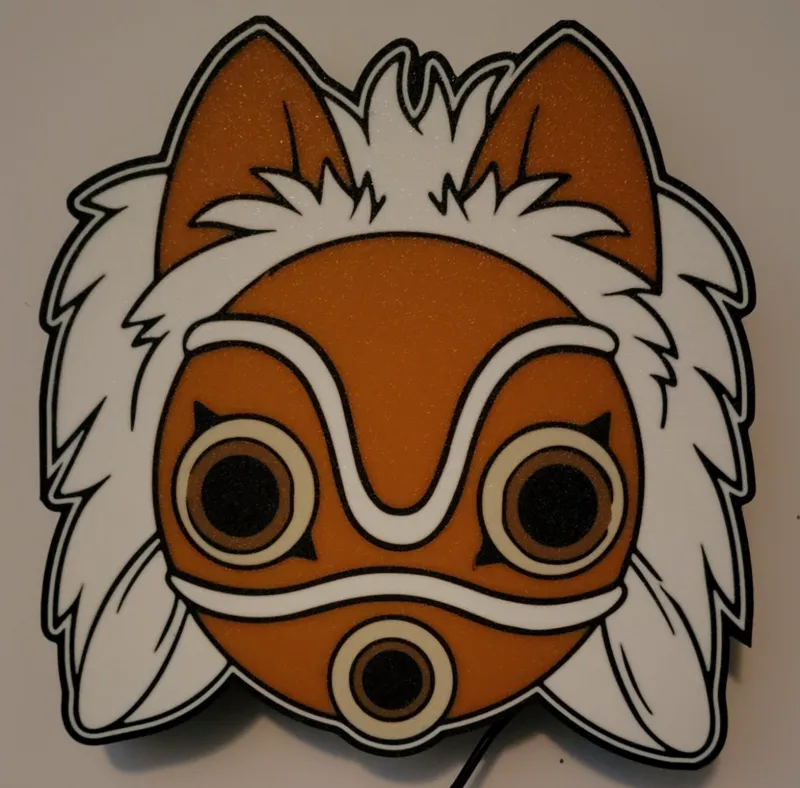 Princess Mononoke LED Lightbox