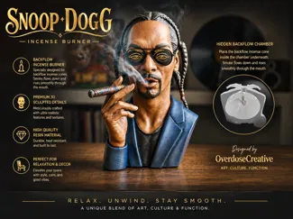 Snoop Dogg Incense Burner (Smoke Effect)