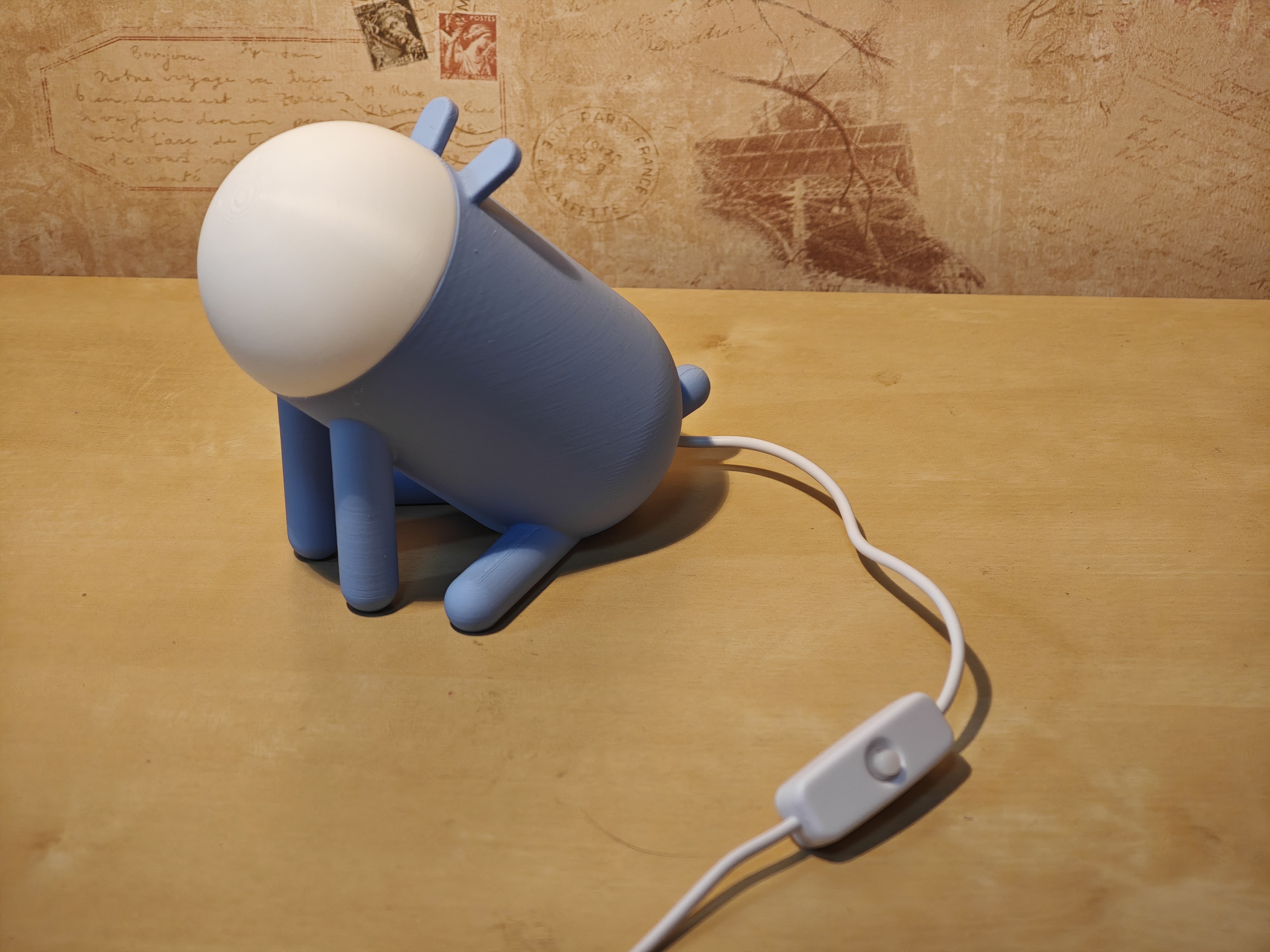 Miniatura 2 do modelo 3D 胶囊狗<Capsule dog>小夜灯宜家缩小款