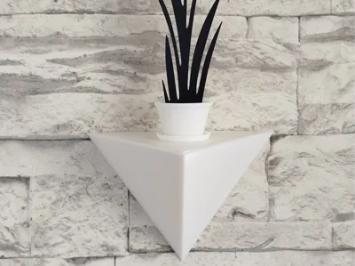 Geometric Wall Shelf with Lid