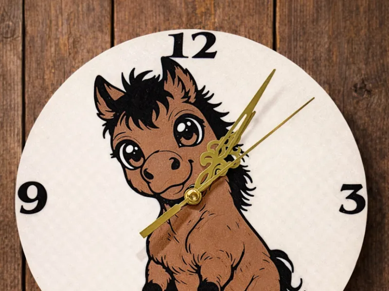 Sitting Horse Clock