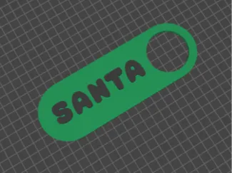 Santa Magic Key Tag