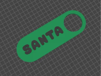 Santa Magic Key Tag