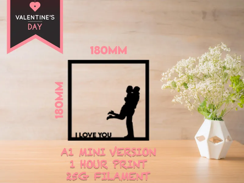 I LOVE YOU - Dekoration zum Valentinstag