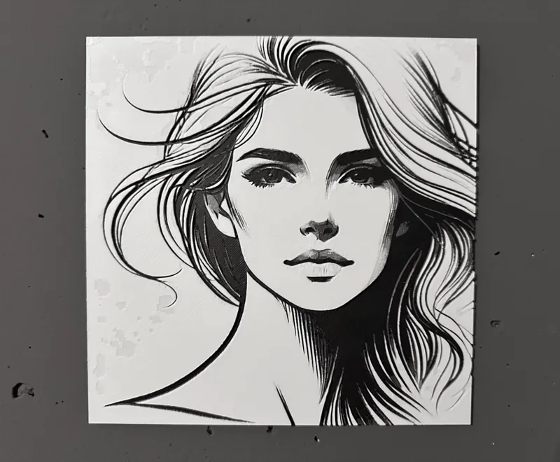Woman Face Hueforge