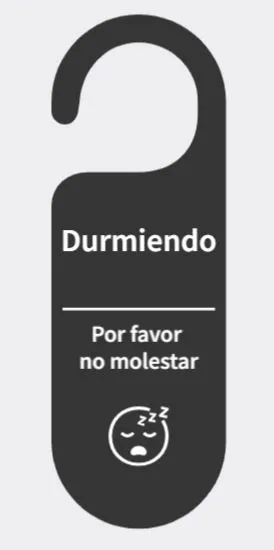 cartel durmiendo