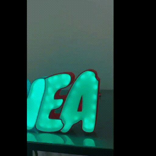 Personalized Table Lamp With Name "ENEA"