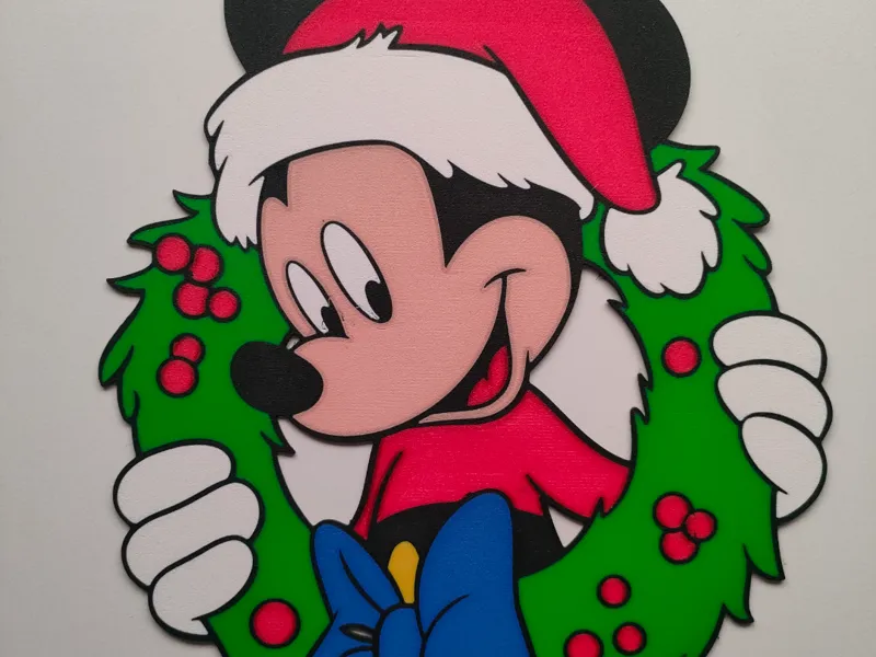2d christmas mickey krans
