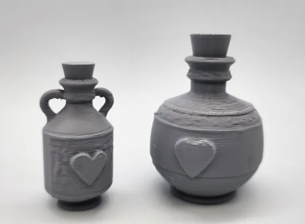 Fioles de potion de soin miniatures