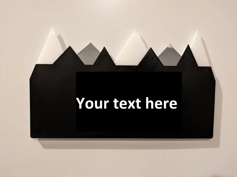 Mountain Door Sign