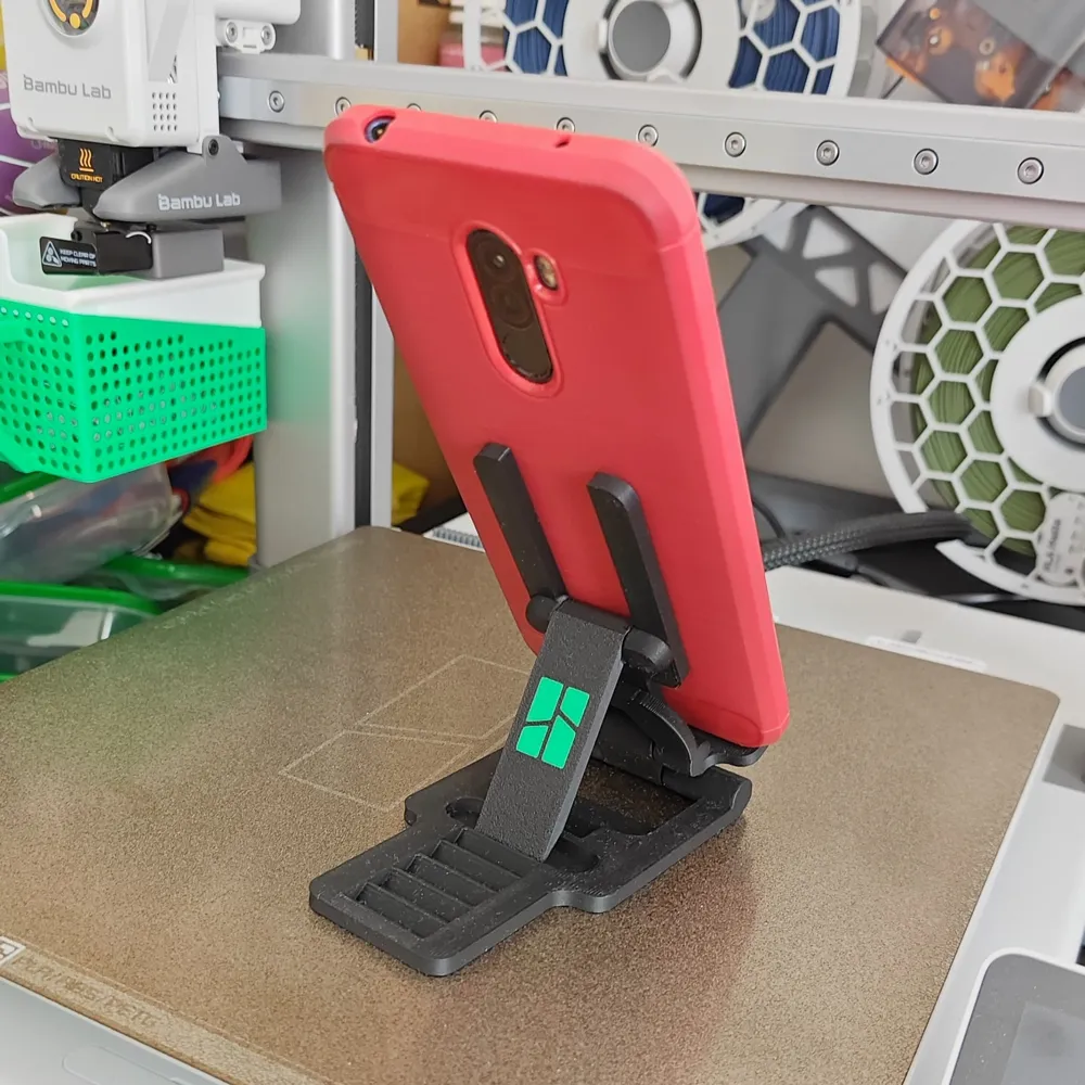Adjustable Foldable Phone Stand - Free 3D Print Model - MakerWorld