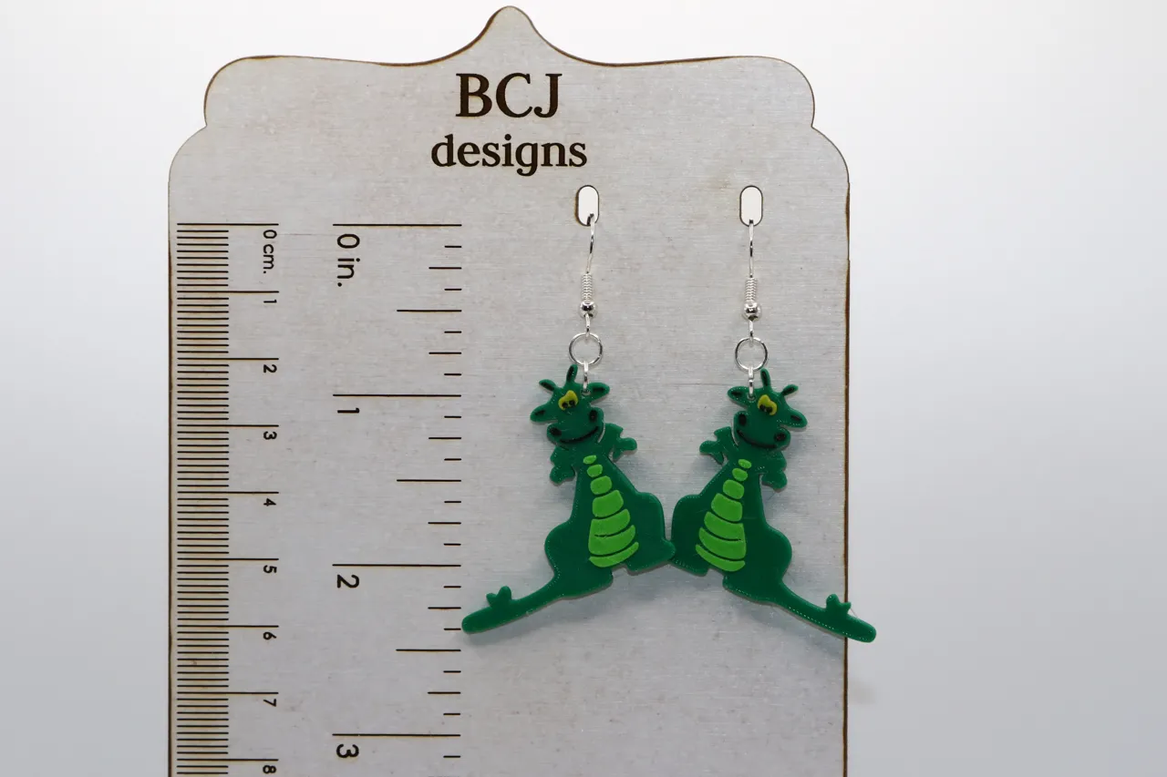 Lizard Earrings view 3