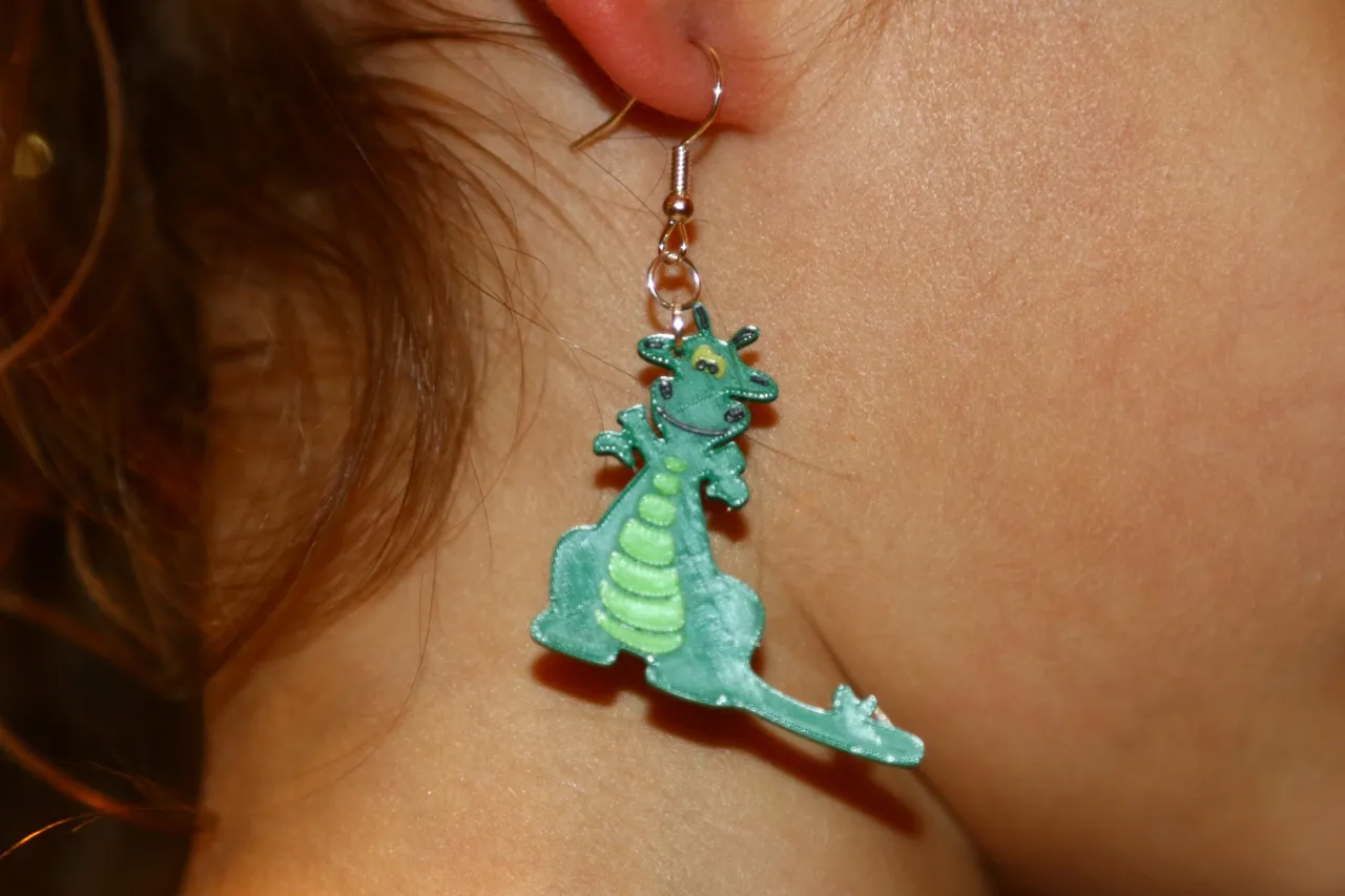 Lizard Earrings view 2