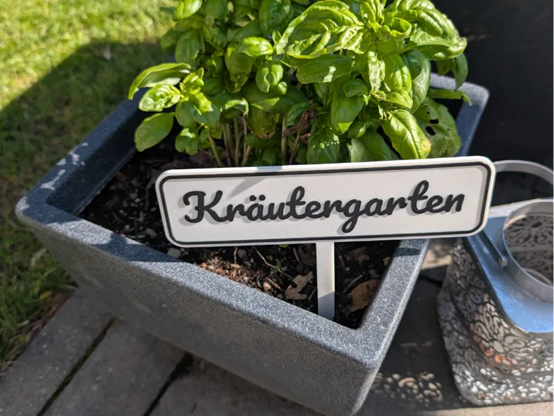 Kräutergarten Schild Kraeutergarten