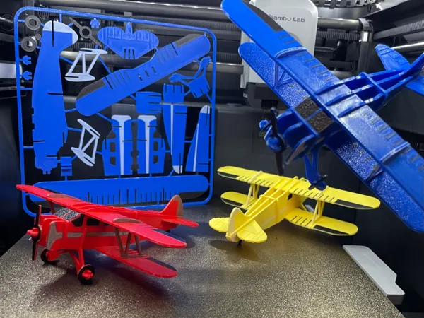 Maquette d'avion en carte à plier — Waco YKS-6
