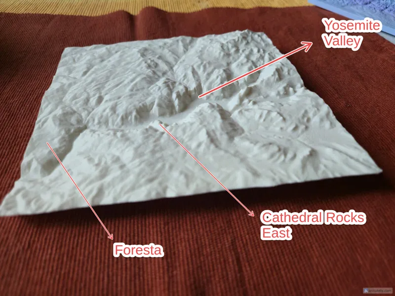 Yosemite Valley , 1:170 000, VE 1.0