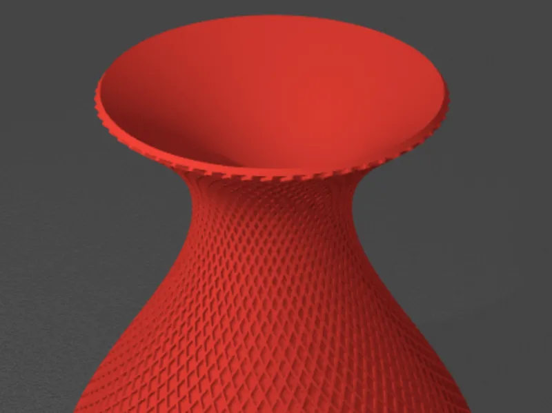 red vase