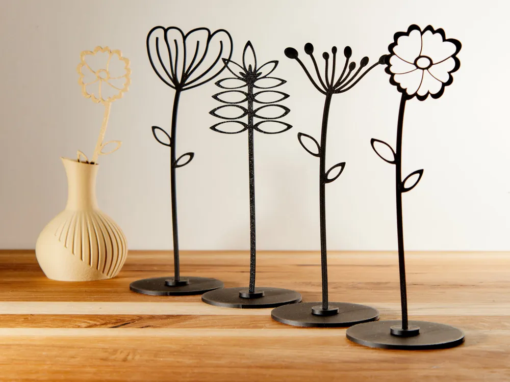 Decorative Flowers with Stand - Deco Flower Chapter 2 - Free 3D Print ...