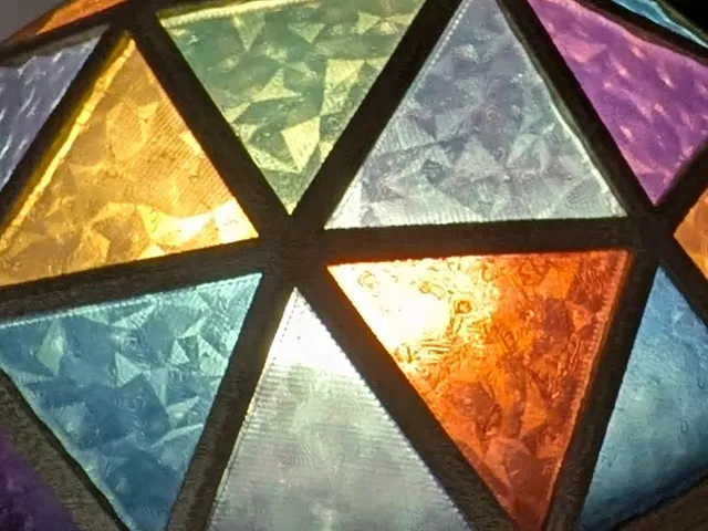 Mosaic 'Stained Glass' Turtle Lamp view 3