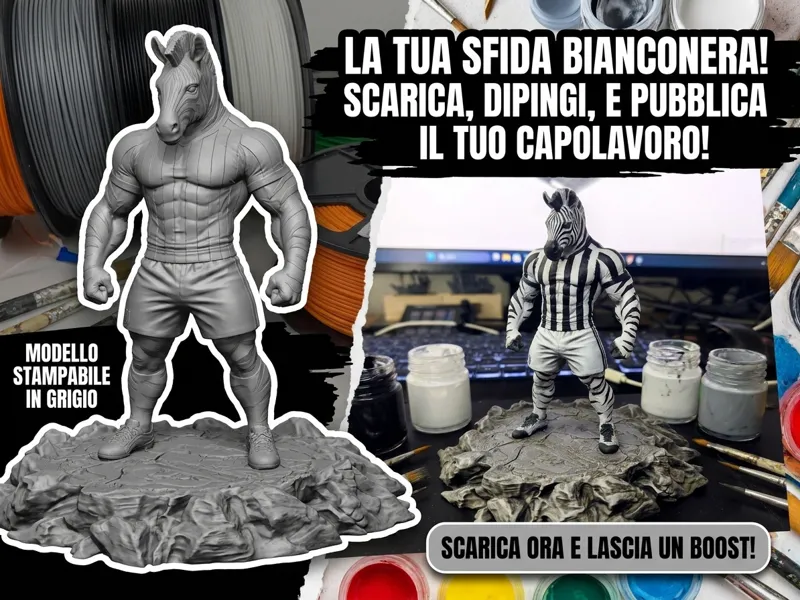 LA ZEBRA DEL CALCIO – MASCOTTE DA COLLEZIONE