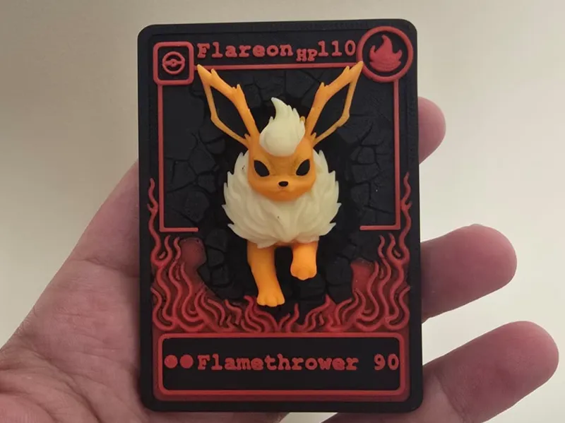 3D Flareon TCG Card