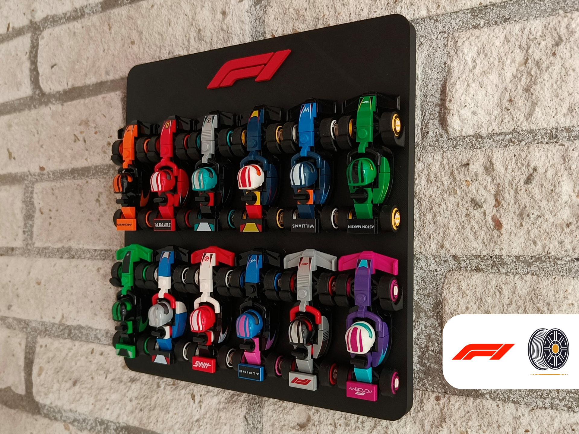 F1 LEGOs Mini Collectible Cars Wall Mount | AMS