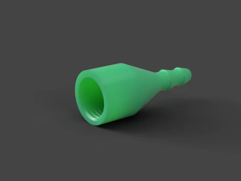 1/2" female to 1/4" barbed irrigation adapter