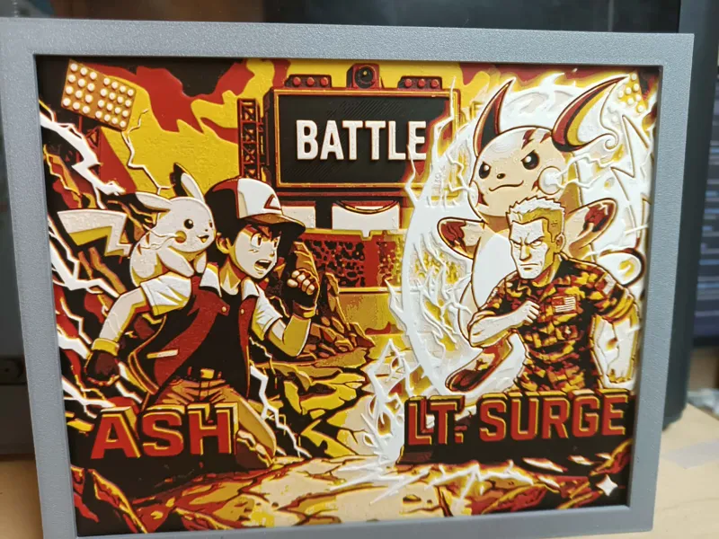 Gym Battle Pokémon ash vs Lt.surge 