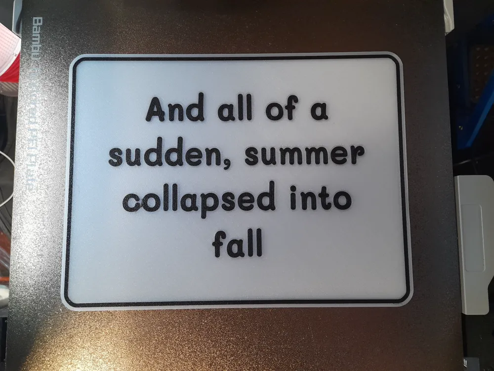 Summer Collapsed Sign by Peter Broeders - MakerWorld
