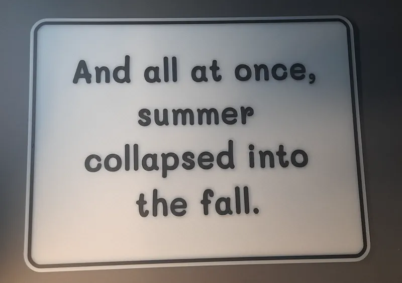 Summer Collapsed Sign
