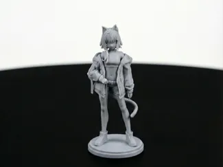 MIKAN Street Style Cat Girl Figure