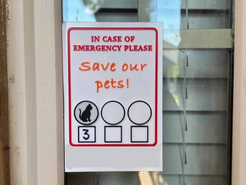 Save our pets - Inform first responders