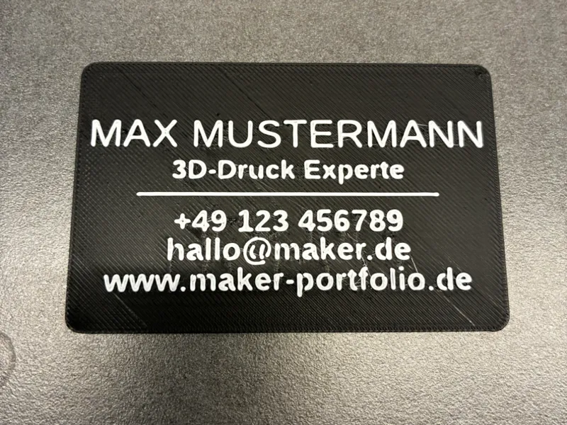 3D Printed Business Card Generator