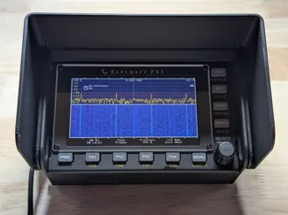Sun shade for Elecraft PX3 with SideKX handles