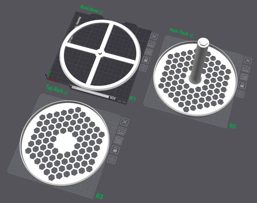 Rotating Rack by Jose_DesignsMakerWorld: Download Free 3D Models