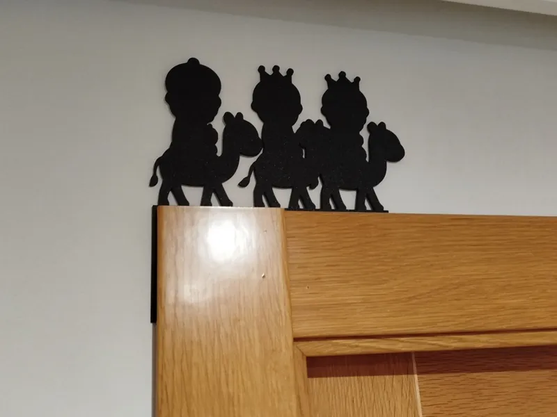 Navidad Reyes Magos infantiles - Esquina de puerta