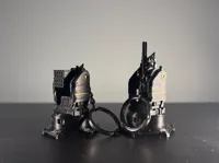 Duo (Mortar-Rocket) Keychains
