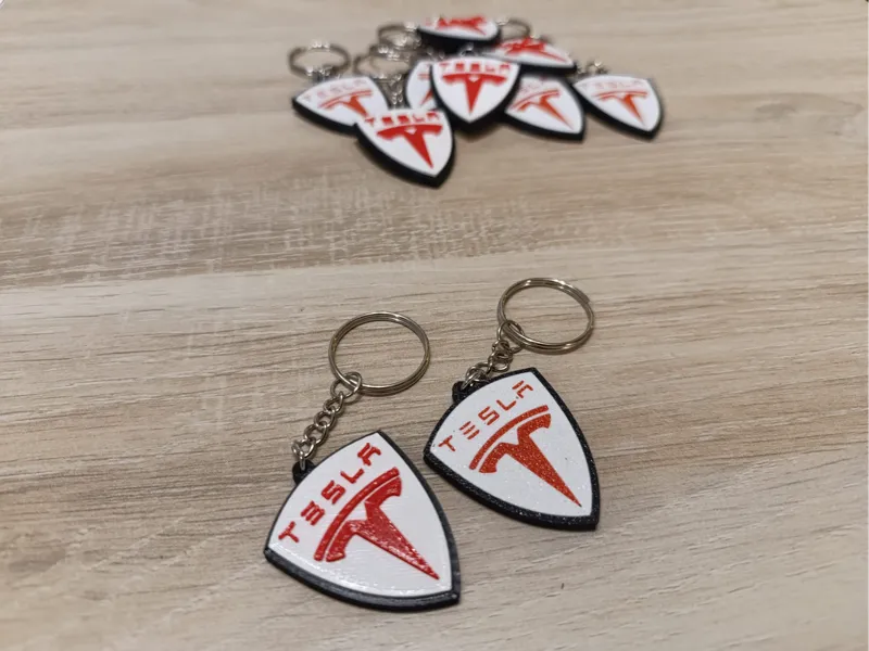 Tesla keychain