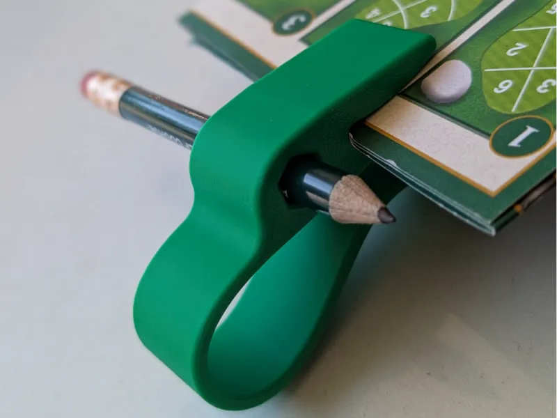 Golf Score Card Clip for Walking Golfers - Quick