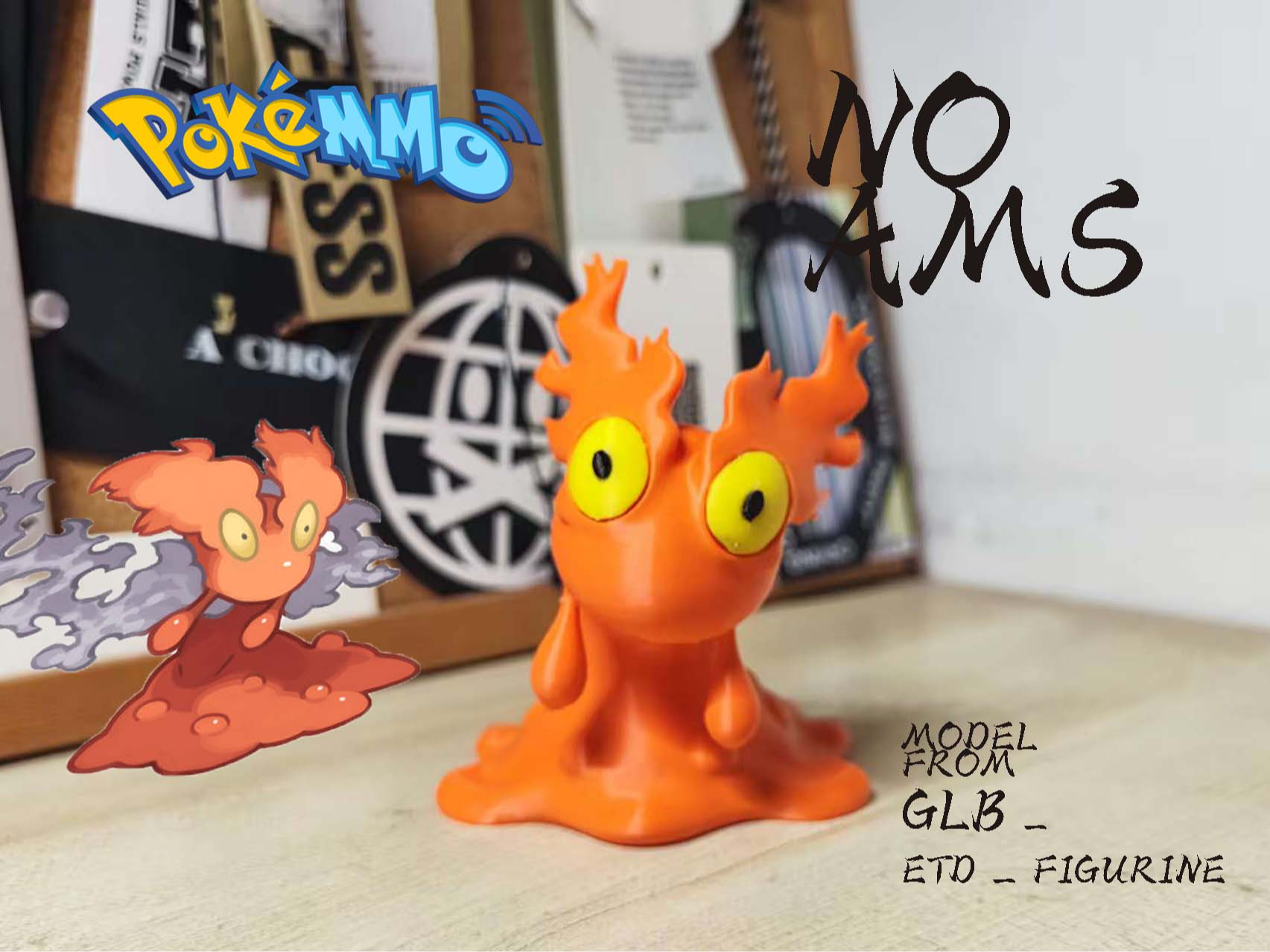 noams 宝可梦Slugma熔岩虫 约11cm