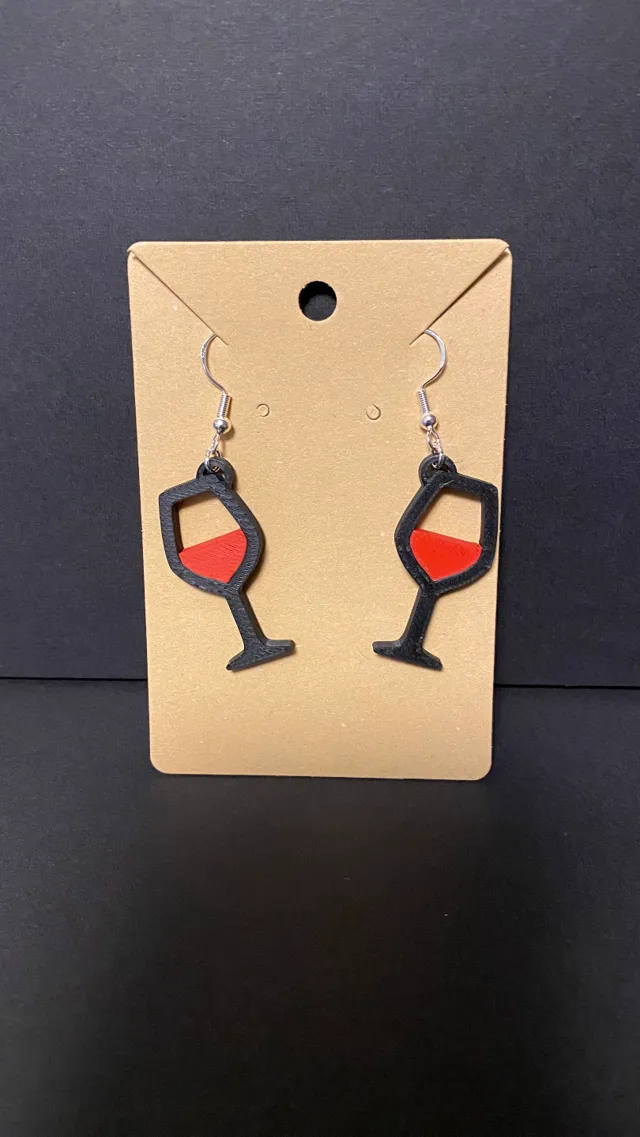 Wine Glass Earrings