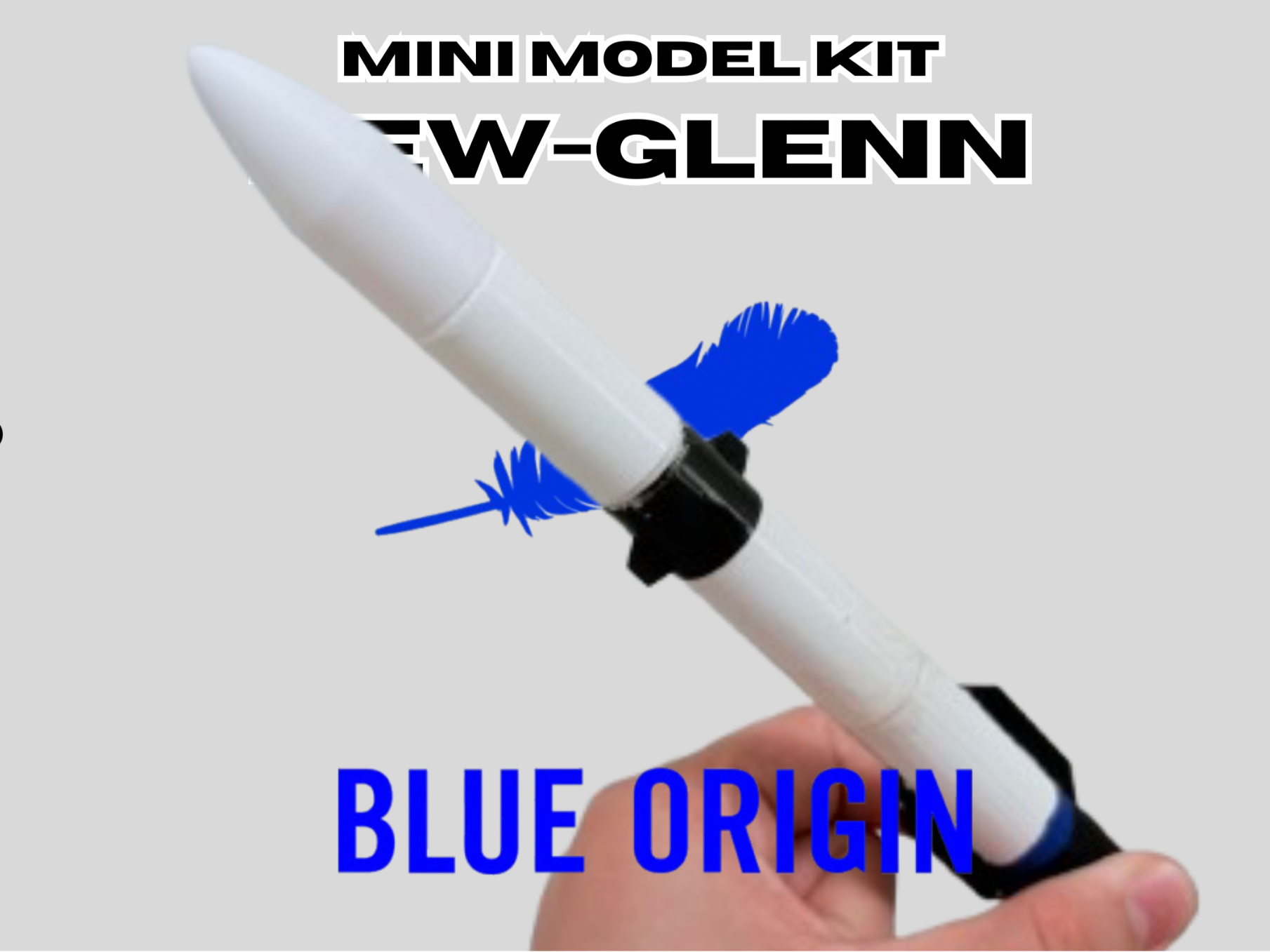 Mini New-Glenn Kit Blue Origin Desktop Model 