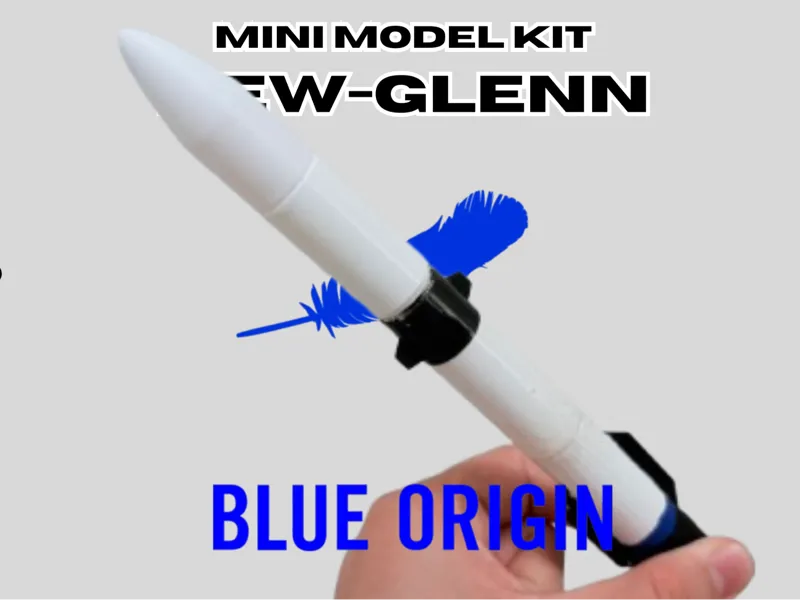 Mini New-Glenn Kit Blue Origin Desktop Model 