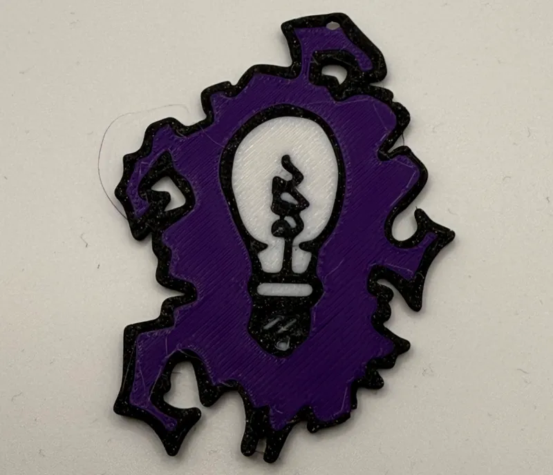 Twenty One Pilots Self Titled Light Bulb Keychain