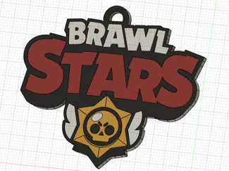 Logo BrawlStars Keychain Portachiavi