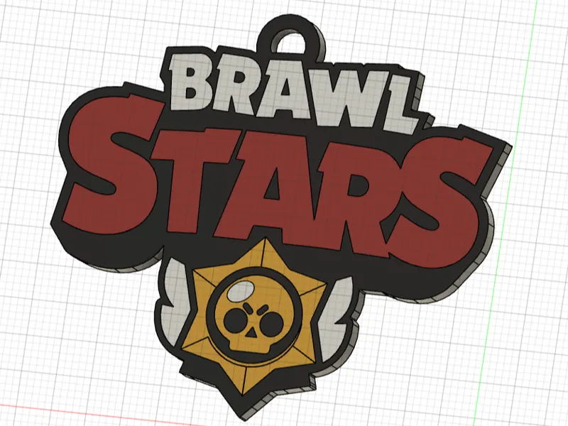 Logo BrawlStars Keychain Portachiavi
