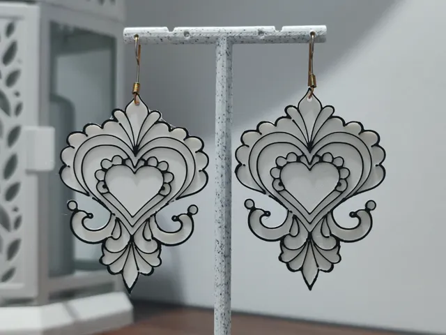 Aretes Corazón de Versalles