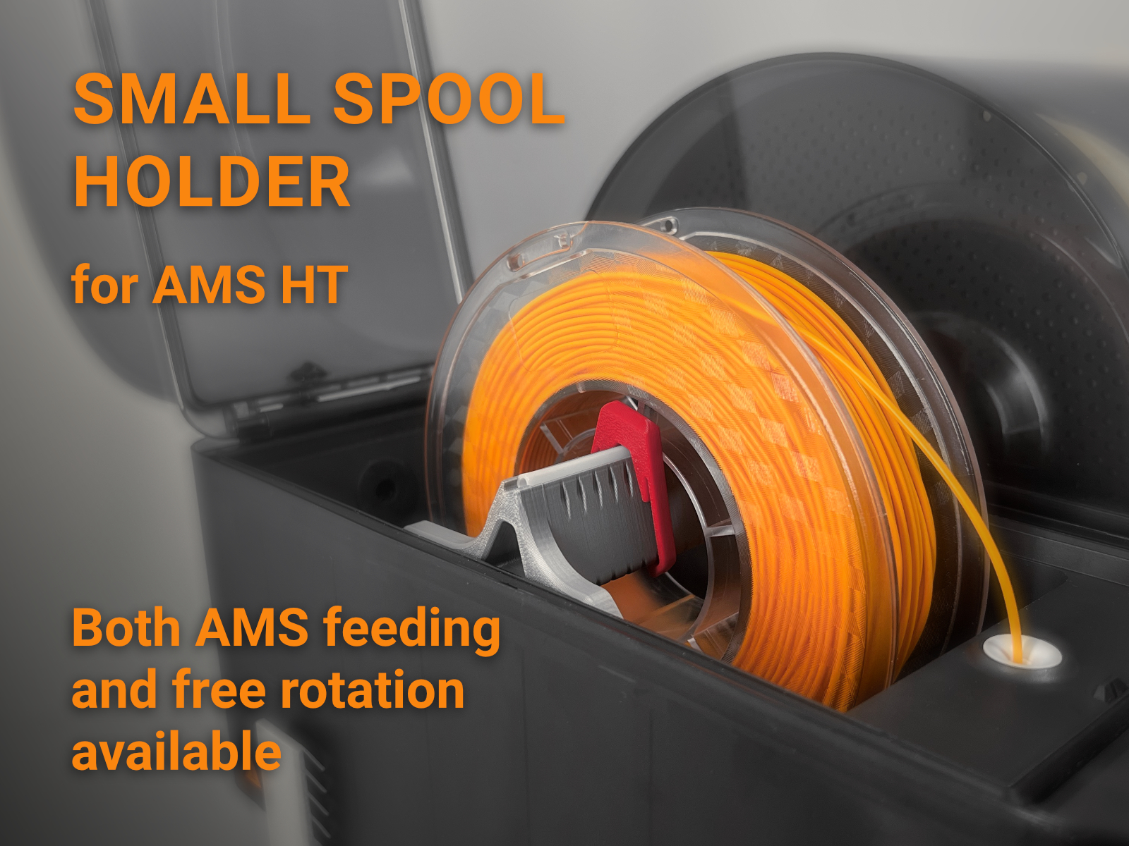Small/mini spool holder for AMS HT 2 ways use